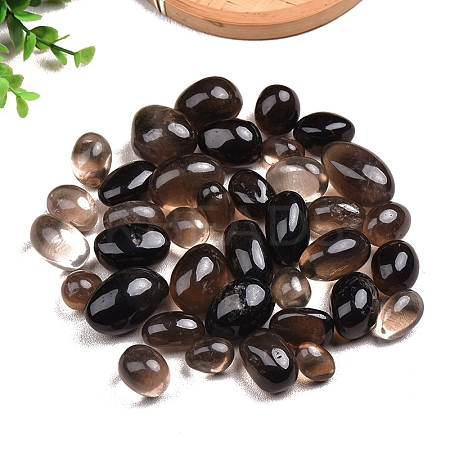 Natural Smoky Quartz Oval Palm Stone Reiki Polished Healing Pocket Worry Stone PW-WGB8A83-01-1