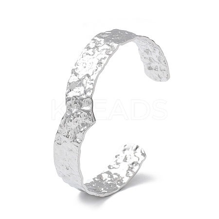 304 Stainless Steel Cuff Bangles for Women BJEW-Z078-27P-1