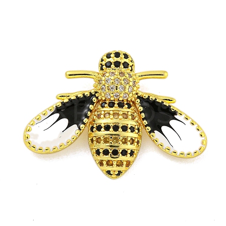 Real 18K Gold Plated Brass Micro Pave Cubic Zirconia Pendants KK-R159-33G-1