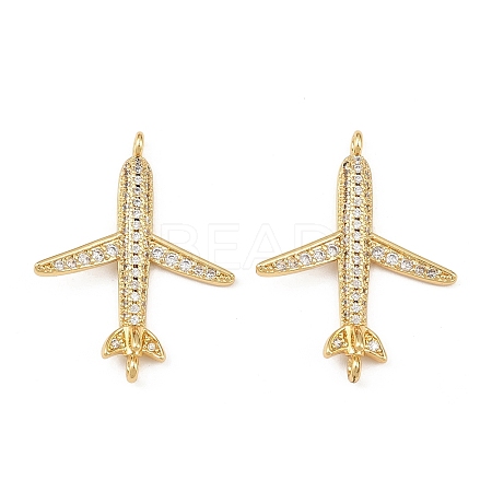 Brass Micro Pave Cubic Zirconia Pendants KK-F919-24G-1