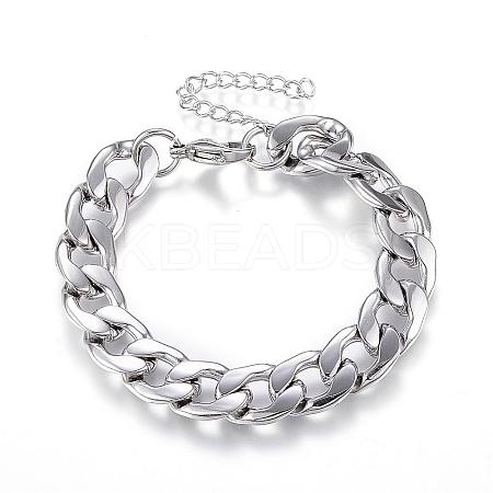 Tarnish Resistant 304 Stainless Steel Bracelets STAS-D162-09-1