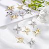 12Pcs 2 Colors Rack Plating Alloy Pendants FIND-LP0001-93-1