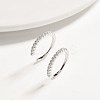 925 Sterling Silver Clip-on Earrings EJEW-BB34279-A-2