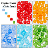 150Pcs 5 Colors Transparent Glass Beads GLAA-FH0001-80-5