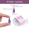 18Pcs 18 Style Natural & Synthetic Gemstone Pendants G-KS0001-13-3