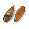 Natural Tiger Eye Pendants G-D357-03C-2