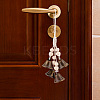 6Pcs Iron Witch Bells Protection for Door Knob Hanger HJEW-GO0001-13-6