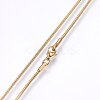 304 Stainless Steel Snake Chain Necklaces NJEW-F226-01G-03-2
