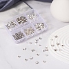300Pcs 6 Style Tibetan Style Alloy Spacer Beads TIBE-YW0001-24-6