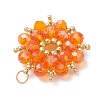 AB Color Plated Glass Pendants PALLOY-MZ01314-05-3