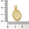 Rack Plating Brass with Cubic Zirconia Pendants KK-Z086-33G-07-3