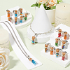 30Pcs Glass Bottle with Glass Seed Beads European Dangle Charms FIND-SC0012-99-4