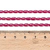Lab Grown Red Corundum Beads Strands GG-CBAC488-02A-5