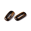 Natural Tiger Eye Oval Pendants G-N342-105N-2