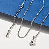 Brass Curb Chain Necklaces for Women NJEW-D302-50P-1