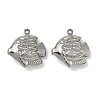 304 Stainless Steel Pendants STAS-P433-14C-P-1