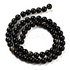 Natural Golden Sheen Obsidian Beads Strands X-G-C068-6mm-9-4