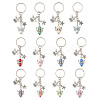 Imitation Pearl Acrylic & Alloy Angel Keychain KEYC-JKC00520-1