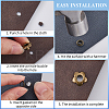 300Pcs Iron Rivets FIND-GF0007-42A-6