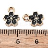 Alloy Enamel Charms ENAM-S022-01K-4