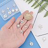 16Pcs 4 Style 201 Stainless Steel Pendants STAS-DC0001-69-2
