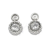 304 Stainless Steel Micro Pave Cubic Zirconia Pendants STAS-I325-024P-1
