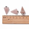 Cone/Spike/Pendulum Natural Rose Quartz Stone Pendants X-G-R278-82-4
