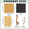 50 Sets 2 Colors Kraft Paper Bouquet Wrapping Paper DIY-TA0011-45-3