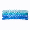 Cat Eye Beads Stretch Bracelets BJEW-JB10968-1