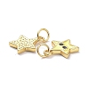 Real 18K Gold Plated Brass Enamel Charms KK-L206-019G-01-3