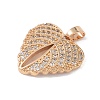 Brass Micro Pave Cubic Zirconia Pendants KK-P273-10A-KCG-2