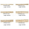 6Rolls 6 Styles Braided Burlap Ribbon OCOR-YW0001-22-3