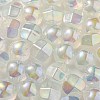 UV Plating Luminous Transparent Acrylic Beads OACR-P010-01B-3