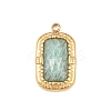 Natural Amazonite Faceted Pendants GG-CBA52DC-01B-G-1