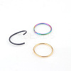 316L Stainless Steel Hoop Nose Rings WG46E6D-10-2