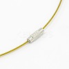 201 Stainless Steel Wire Necklace Cord X-TWIR-SW001-6-2