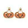 Halloween Alloy Enamel Pendants STAS-I354-01G-B01-1