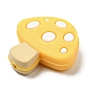 Mushroom Food Grade Eco-Friendly Silicone Focal Beads SIL-Z005-01D-2