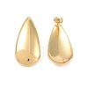 Teardrop 304 Stainless Steel Stud Earrings for Women EJEW-K278-25G-2