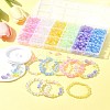 DIY Round Transparent Acrylic Beads Bracelets Making Kits DIY-FS0008-17-10