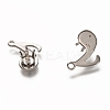 Tarnish Resistant 304 Stainless Steel Pendant Rhinestone Settings STAS-I176-19P-2