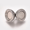 Tarnish Resistant 304 Stainless Steel Magnetic Clasps with Loops LS-STAS-I137-07B-2