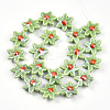 Glazed Porcelain Beads Strands PORC-N008-10D-2