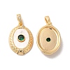 Brass Pave Cubic Zirconia Pendants KK-I703-08G-01-1