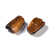 Natural Tiger Eye Carved Insect Pendants G-I361-04A-2