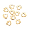201 Stainless Steel Charms STAS-K217-50C-G-3