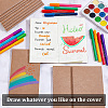 Kraft Paper Blank Notebooks DIY-WH0899-830A-4