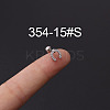 316L Stainless Steel Micro Pave Cubic Zirconia Cartilage Earrings WG094CA-15-1