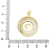 Brass Micro Pave Cubic Zirconia Pendants KK-H539-17A-06-3
