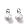 ABS Plastic Imitation Pearl Pendants FIND-H052-01C-04P-1